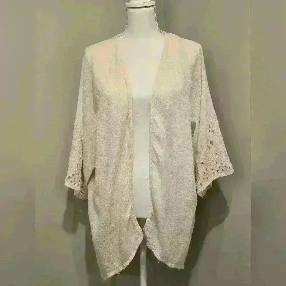 BILLABONG Salty Waves Kimono (Size S/M / Color: Cream)